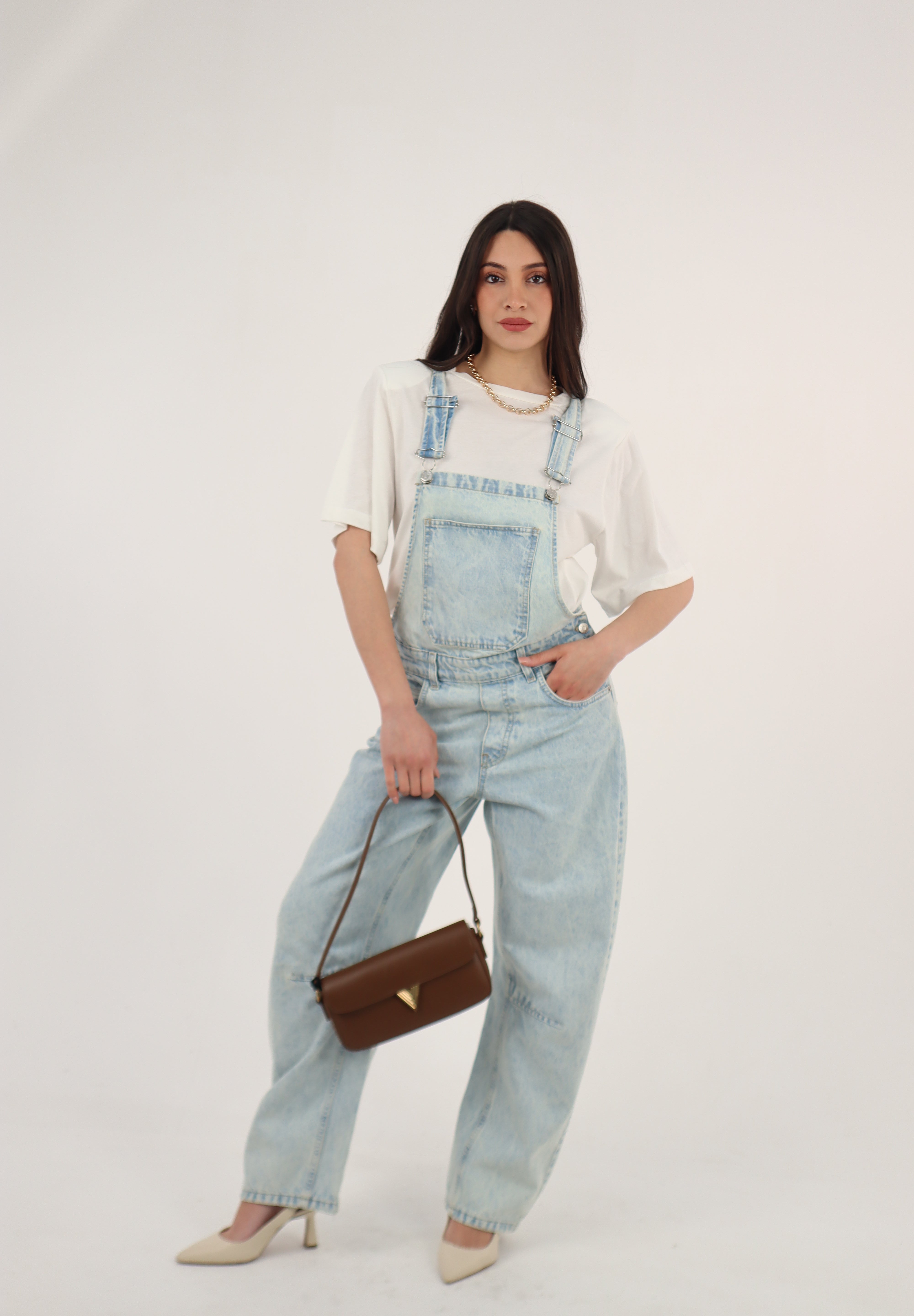 SALOPETTE LIGHT DENIM