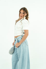 GIACCA CROP GEORGINA BIANCA