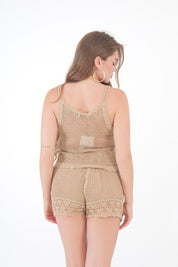 SHORT CROCHET SABBIA