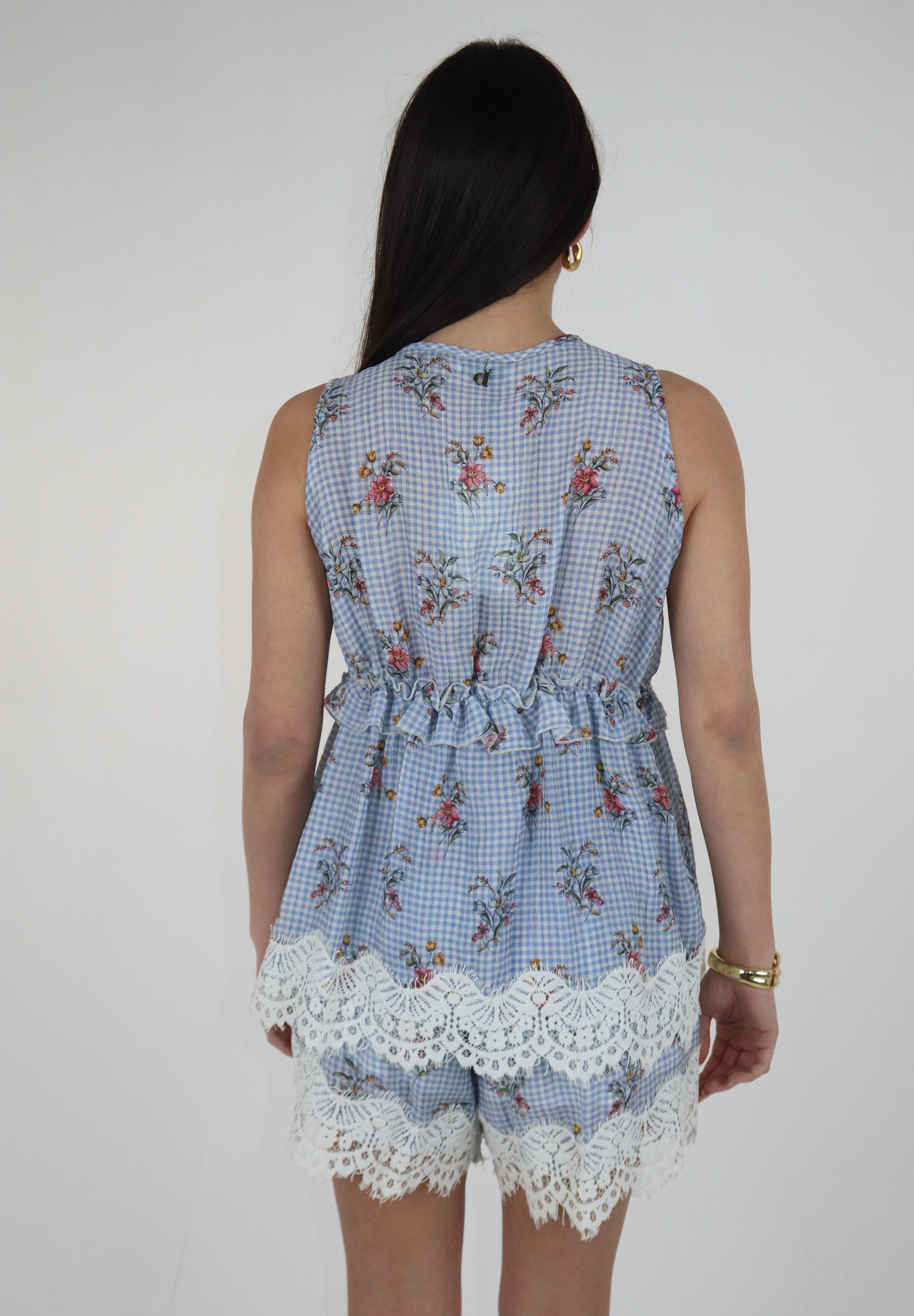 BLUSA FLOWERS SKY