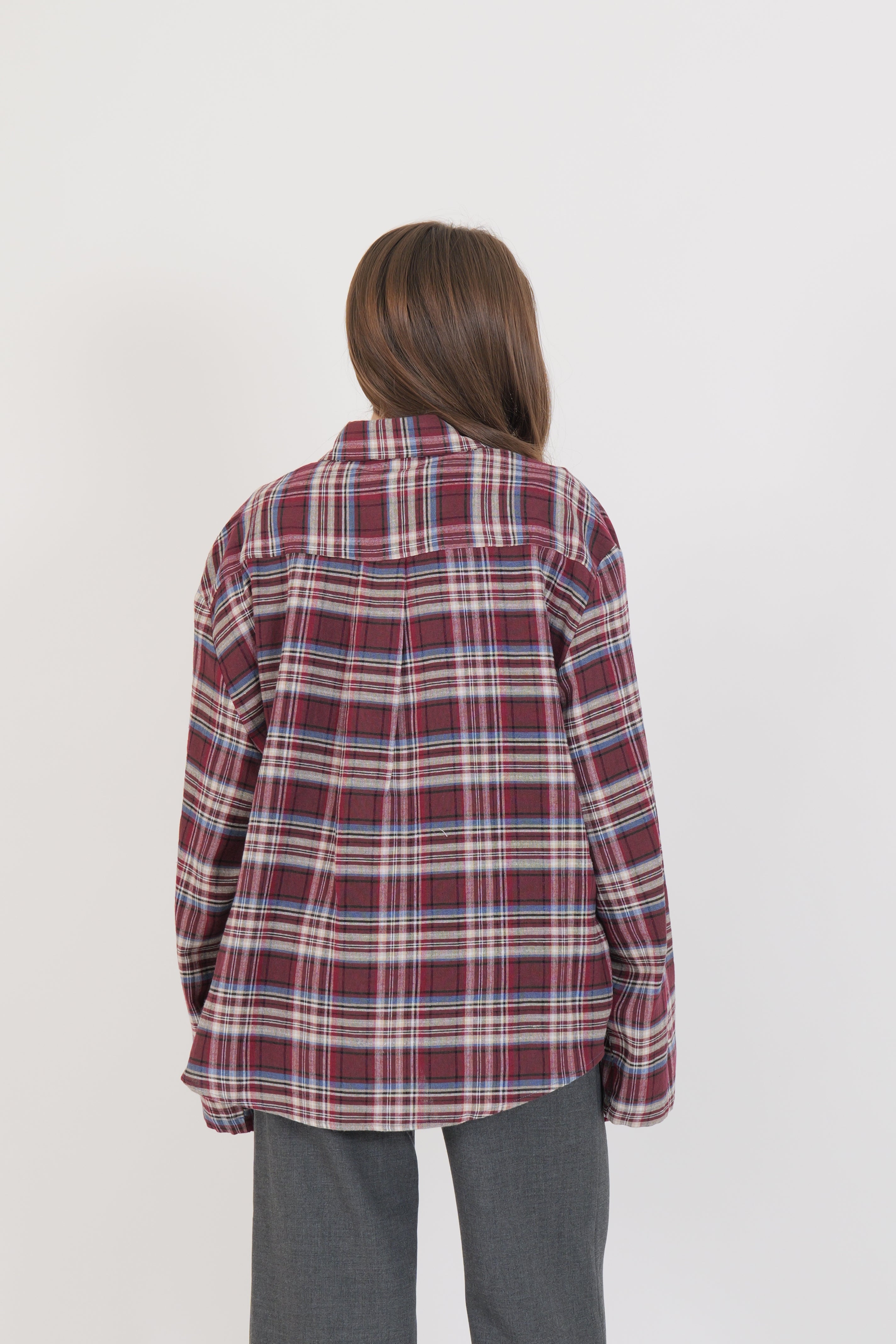 CAMICIA MAY BORDEAUX/AZZURRA