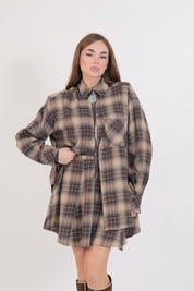 CAMICIA TEXAS CAMMELLO/MORO