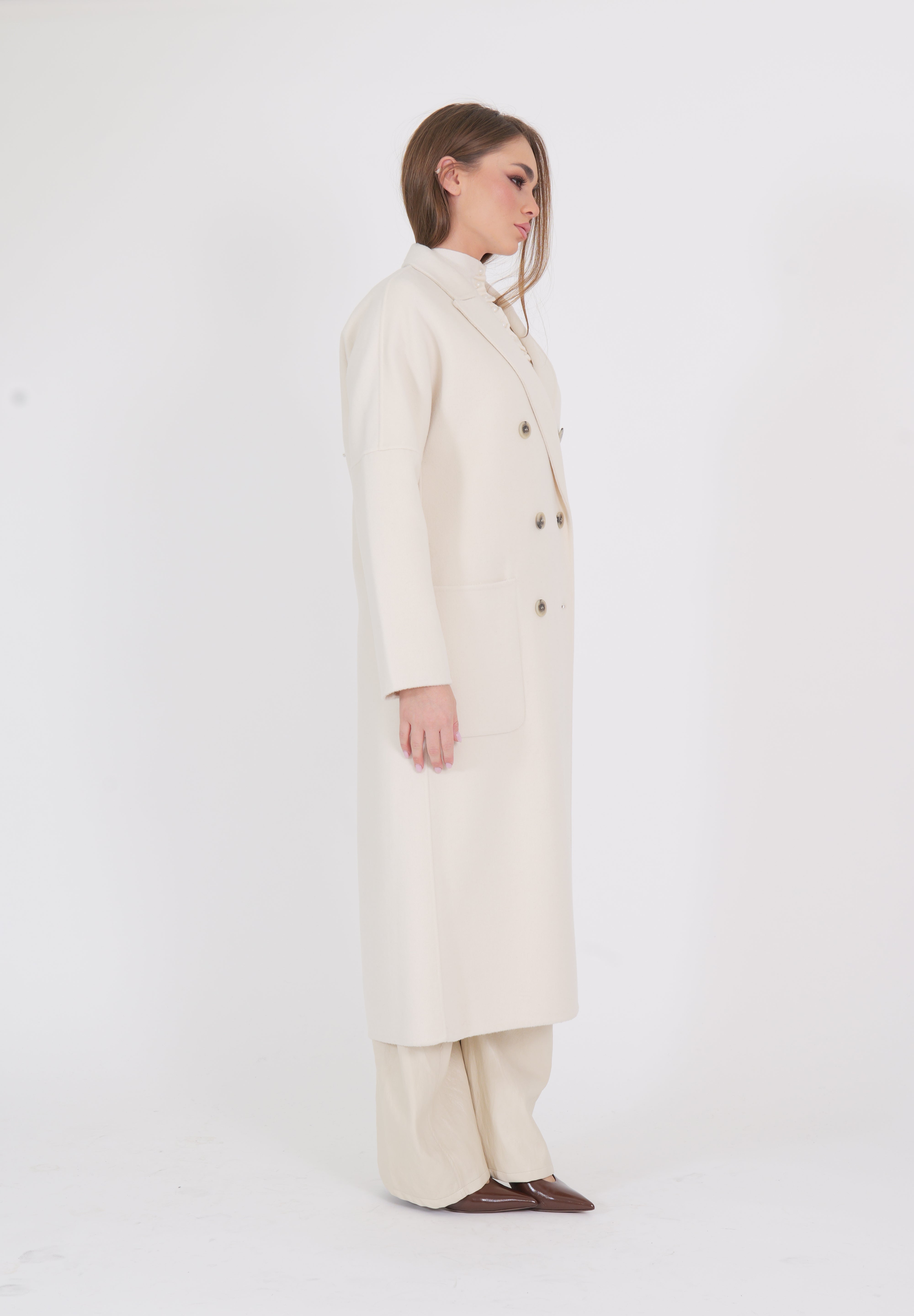 CAPPOTTO 6 BOTTONI BURRO