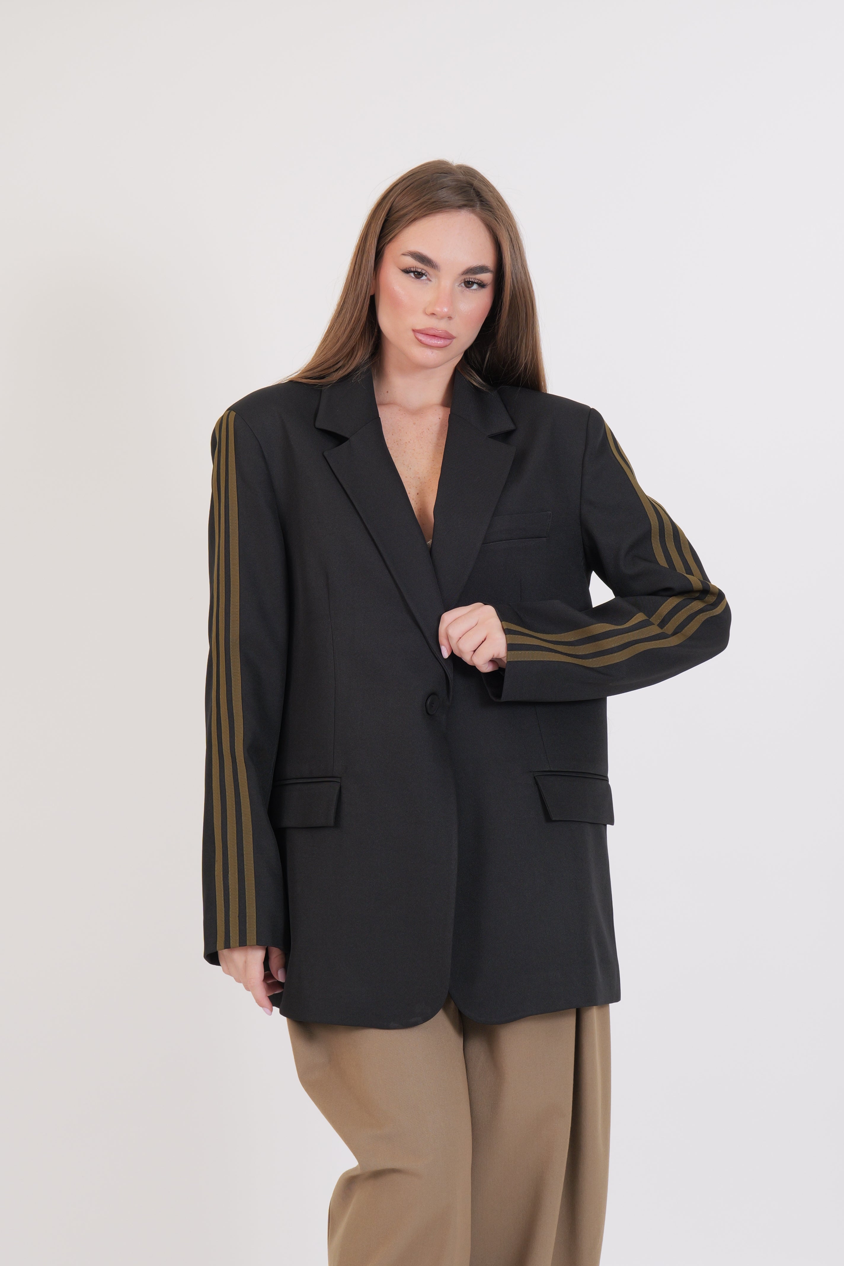 BLAZER NERO/MILITARE