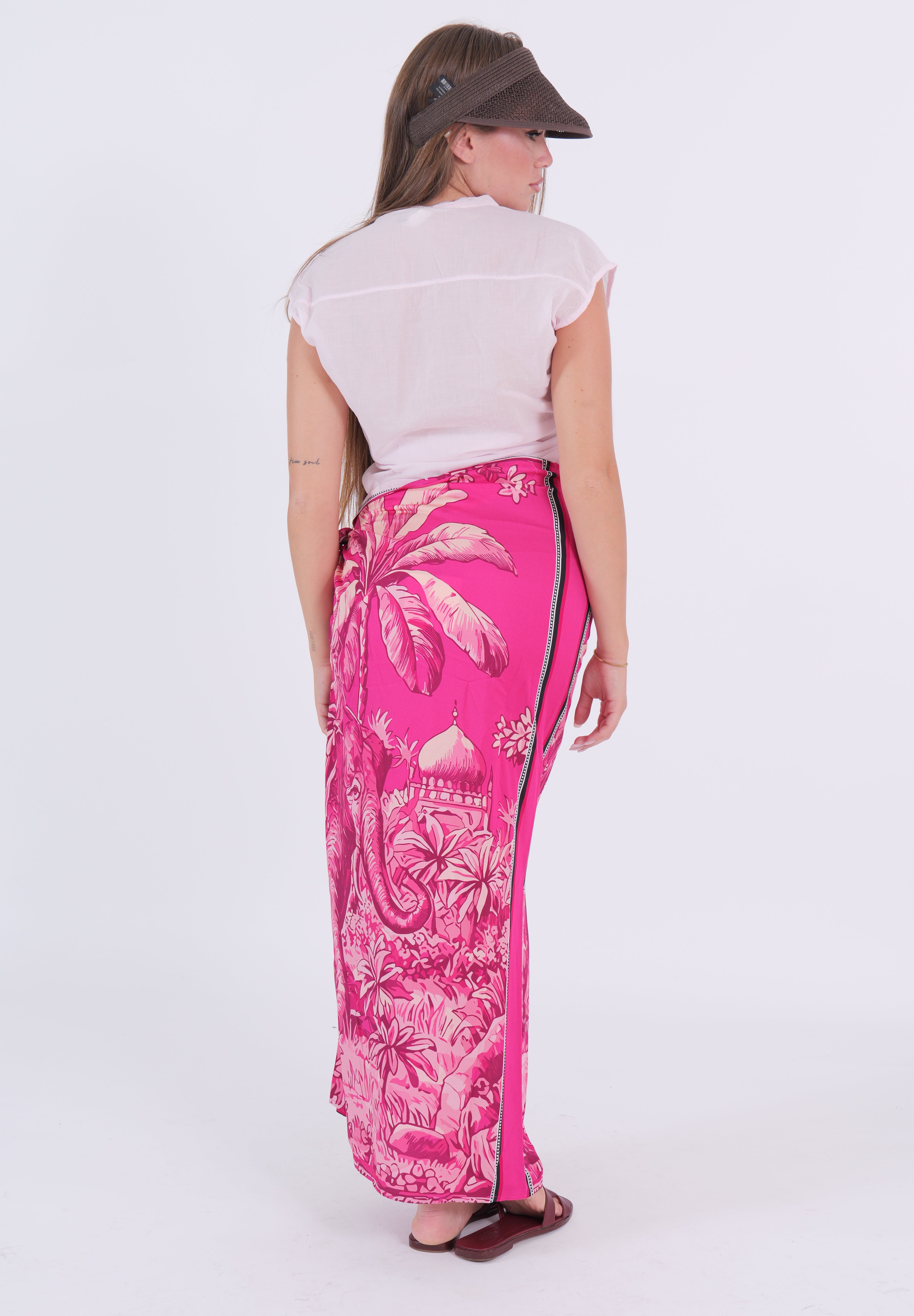 GONNA LUNGA ELEFANT ROSA