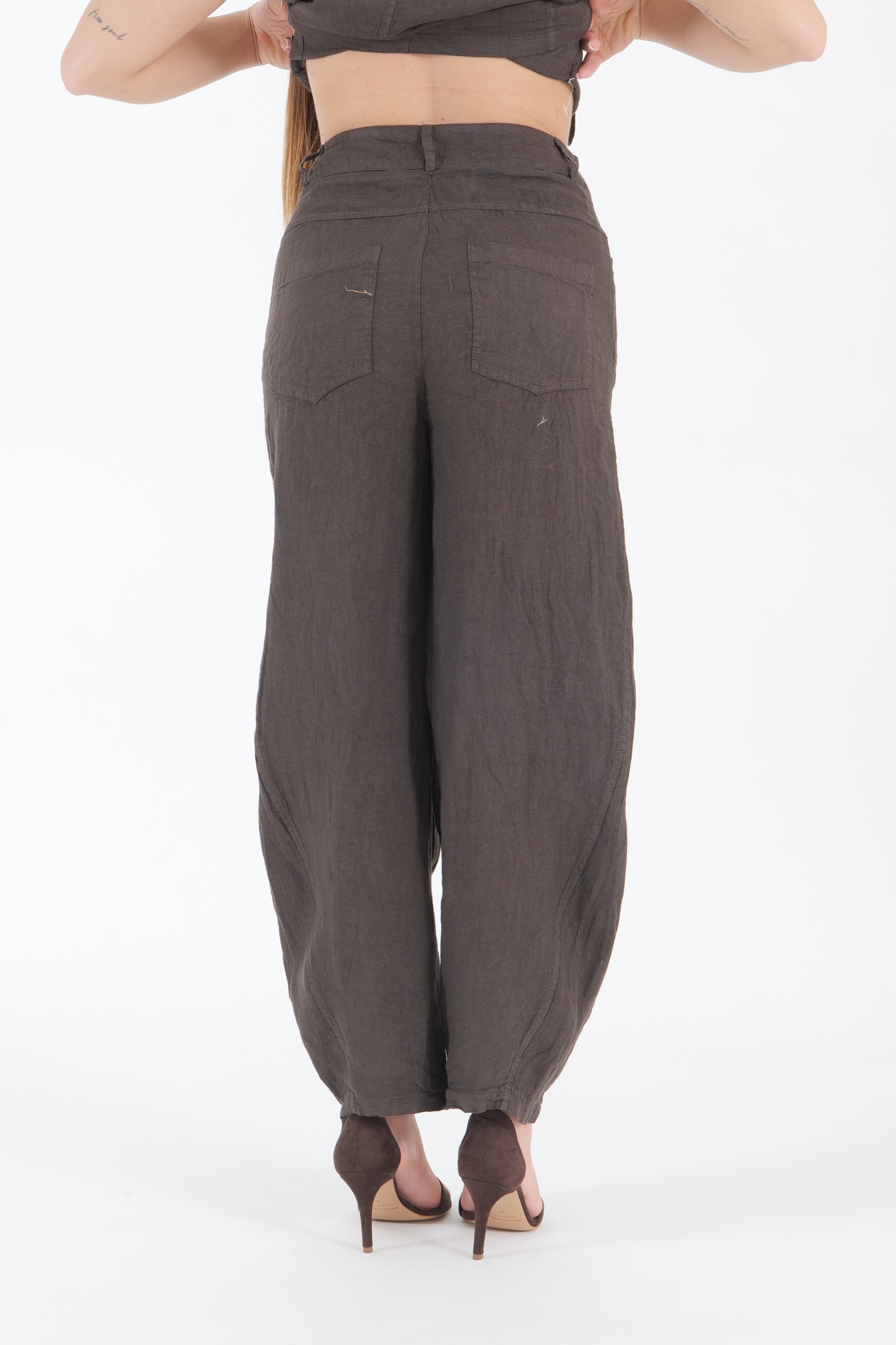PANTALONE LINO MORO
