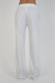 PANTALONE GESSATO WHITE