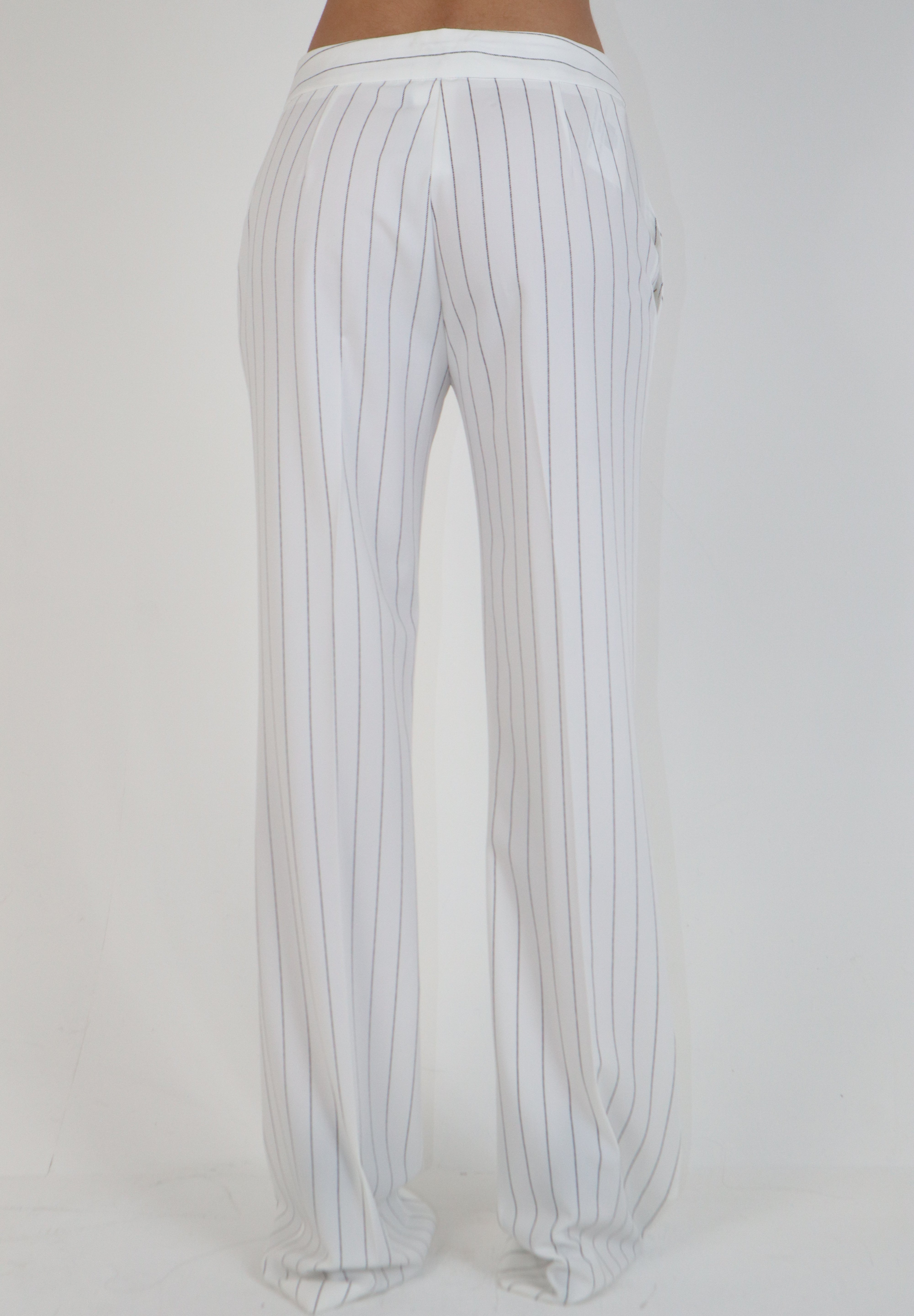 PANTALONE GESSATO WHITE