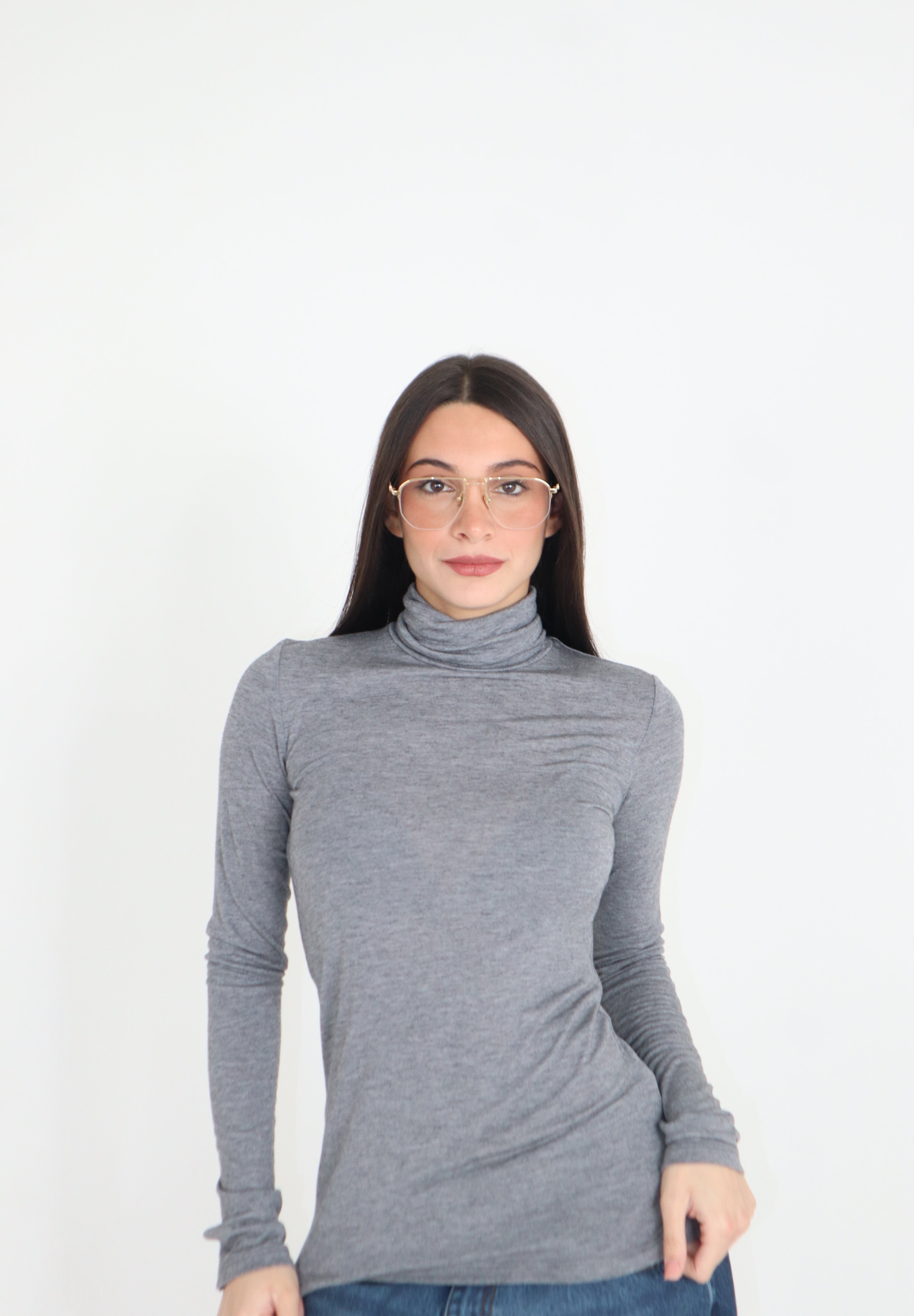 MAGLIA BASIC COLLO ALTO
