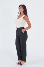 PANTALONI COTTON NERO
