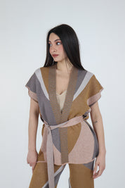CARDIGAN JACQUARD WAVES
