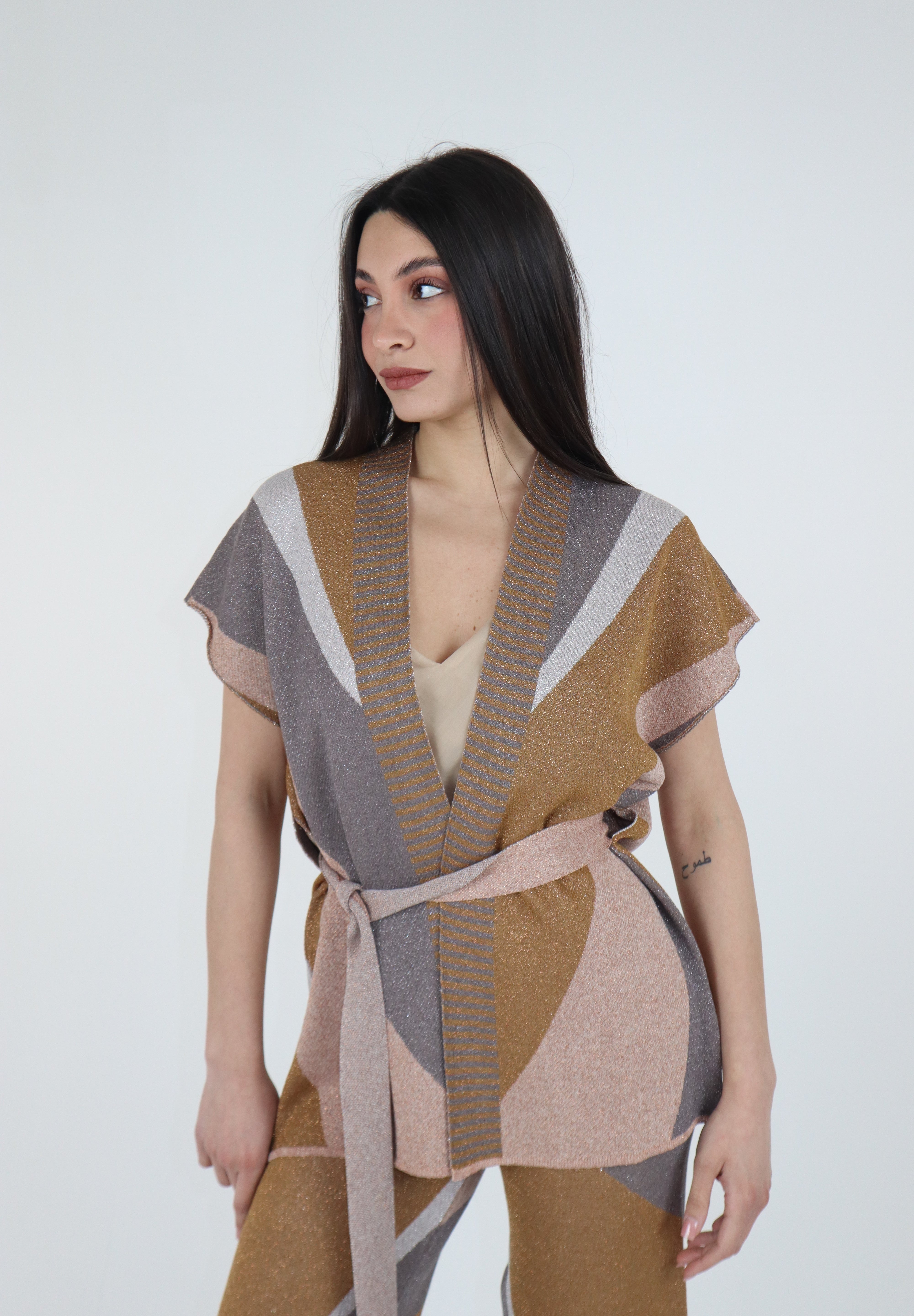 CARDIGAN JACQUARD WAVES