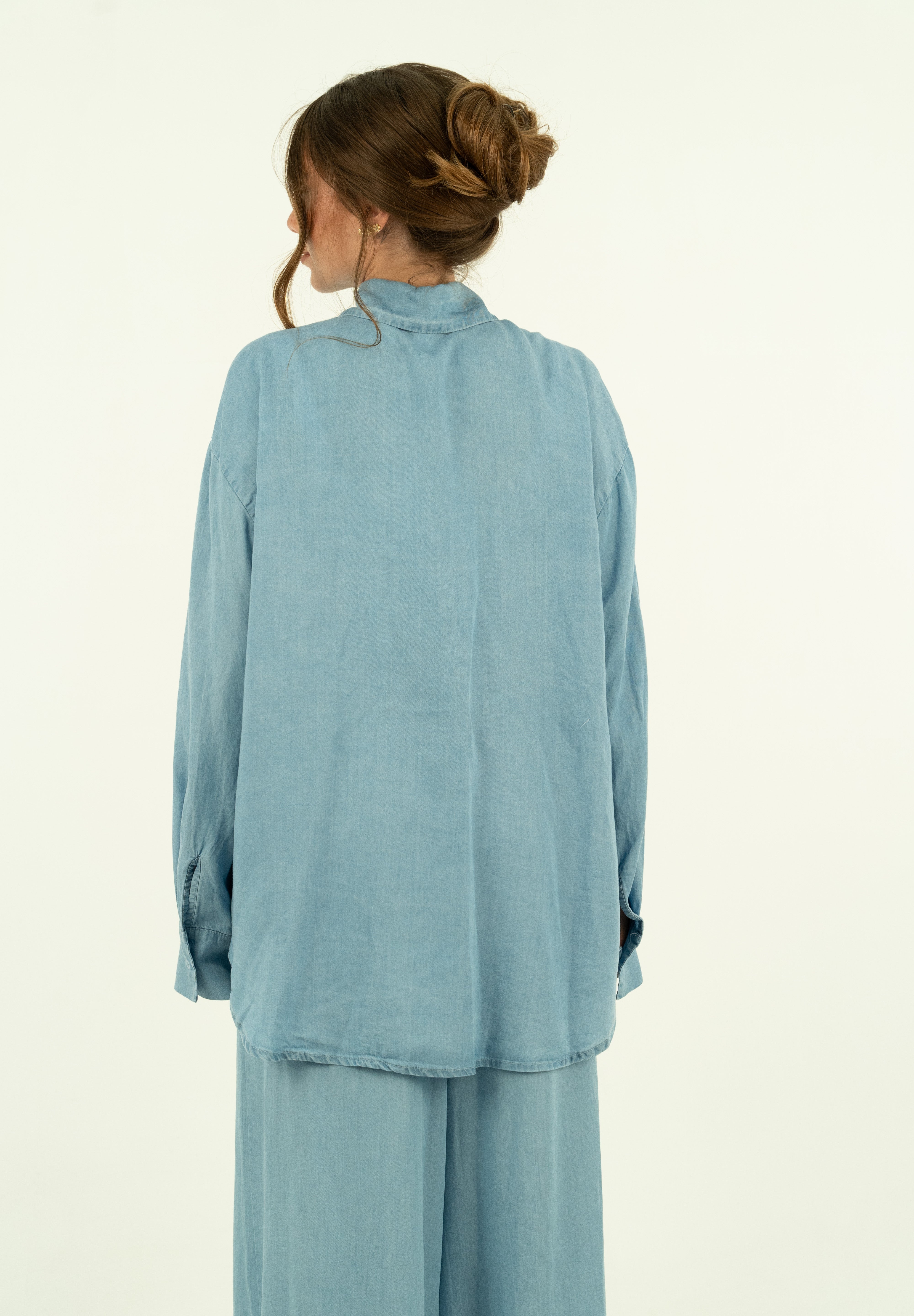 CAMICIA TASCA PAILLETTES DENIM