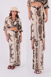 SET PAREO LEOPARDO