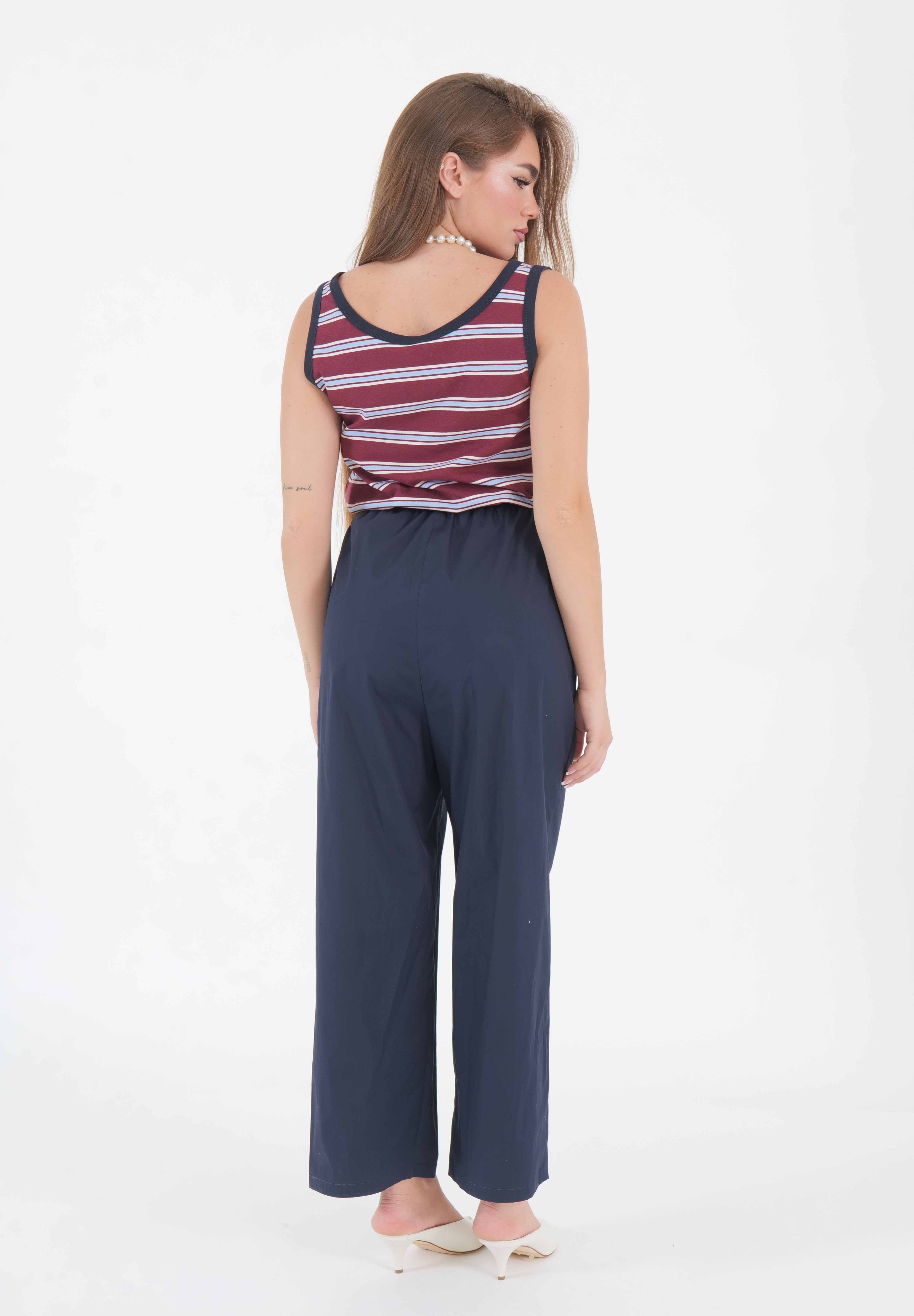 JUMPSUIT BORDEAUX BLU E CELESTE