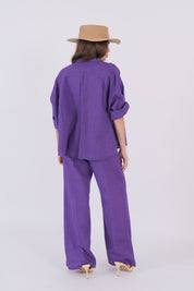 PANTALONE LINO VIOLA DIXIE