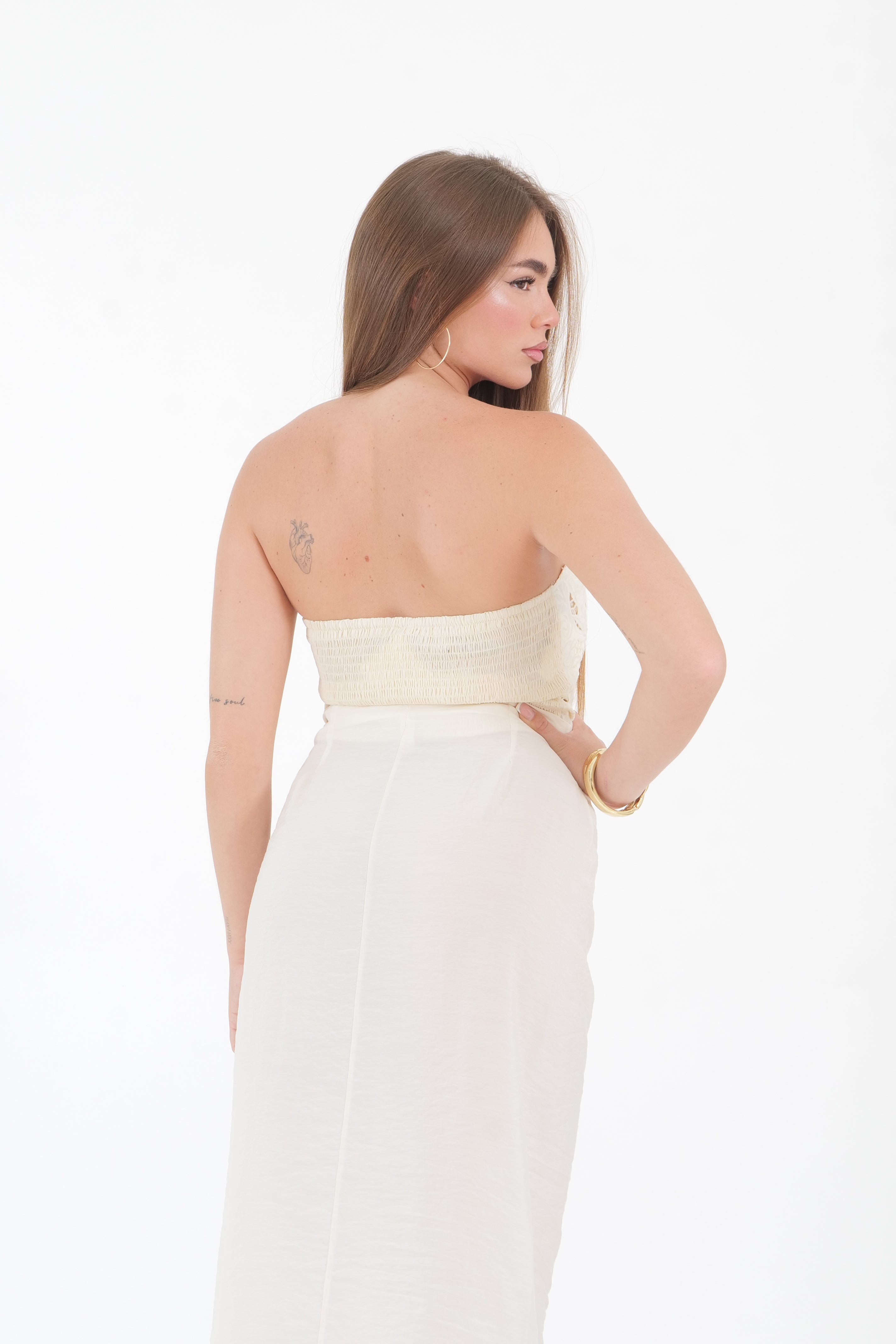 TOP CORSETTO ROSE BURRO