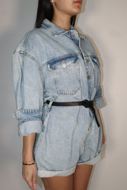 MINI JUMPSUIT IN DENIM