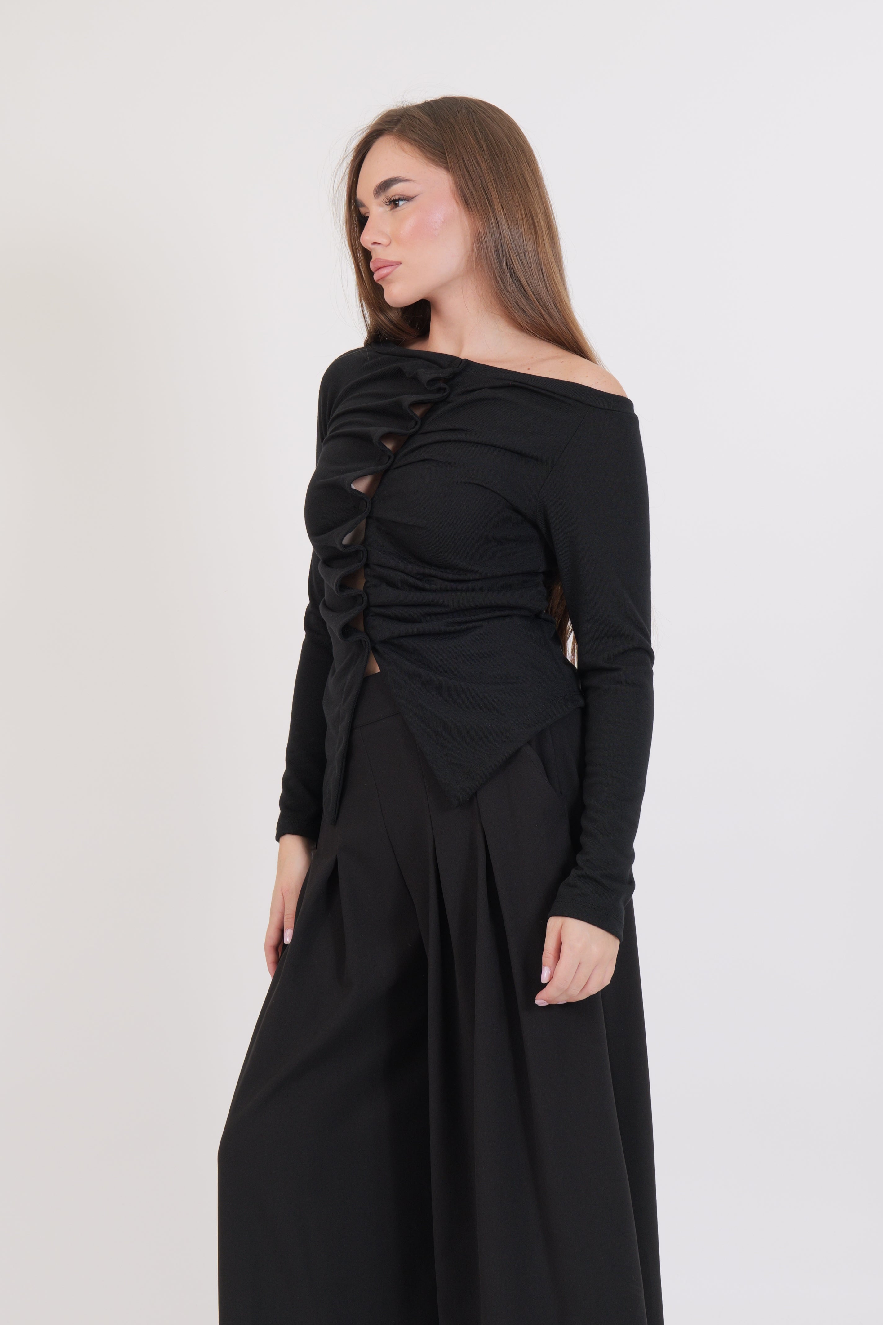 CAMICIA SHIFFER NERA