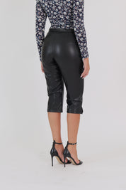 SHORT ECOPELLE NERO