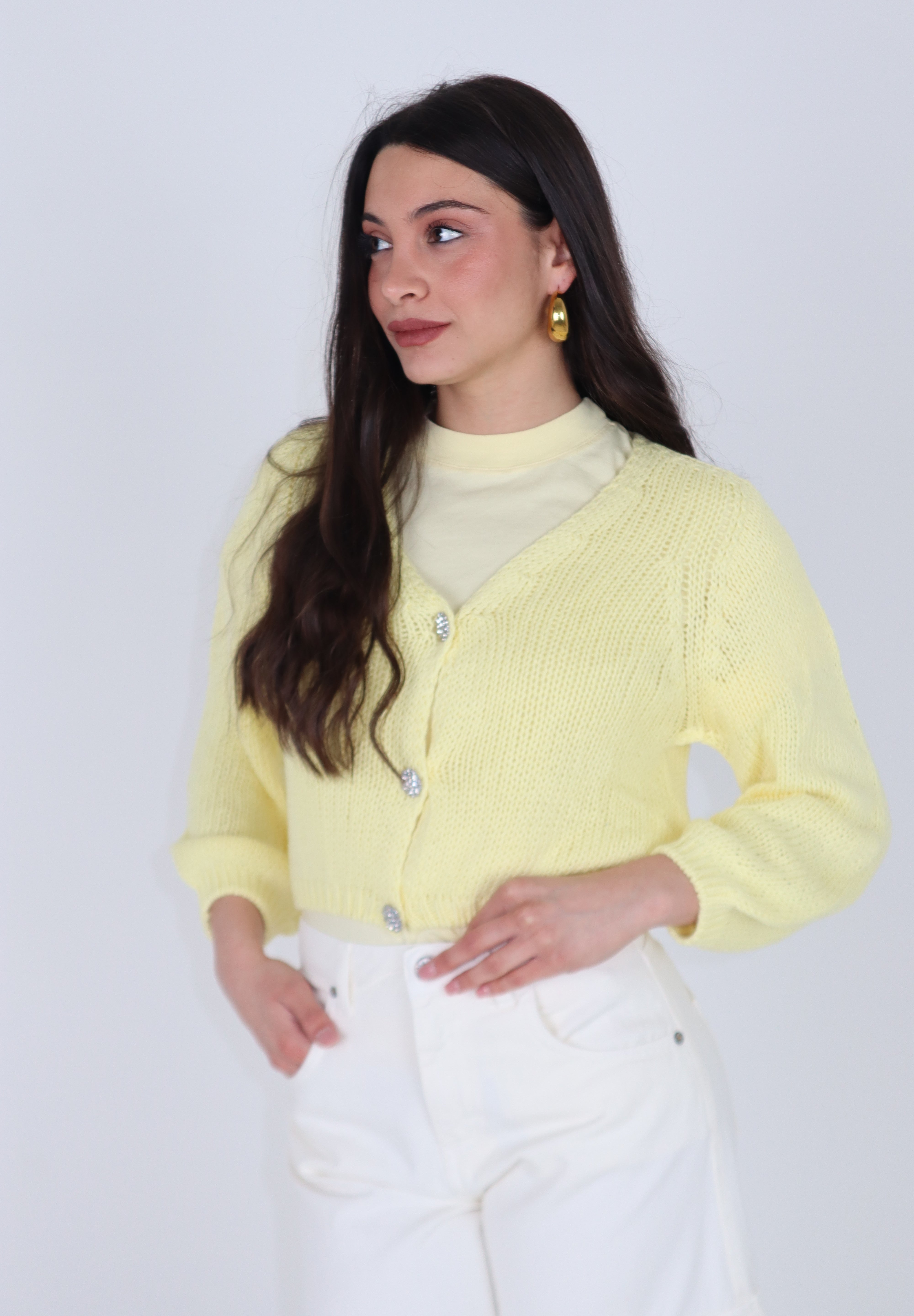CARDIGAN SUMMER GIALLO