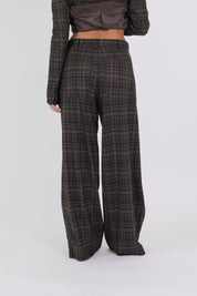 OVER PANTS NOA MOKA CHECK