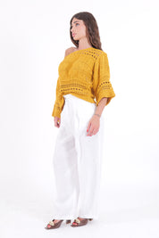 PANTALONE BIANCO LINEN