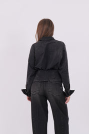 CAMICIA DENIM NERO