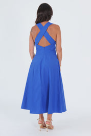 ABITO SCOLLO V BLU