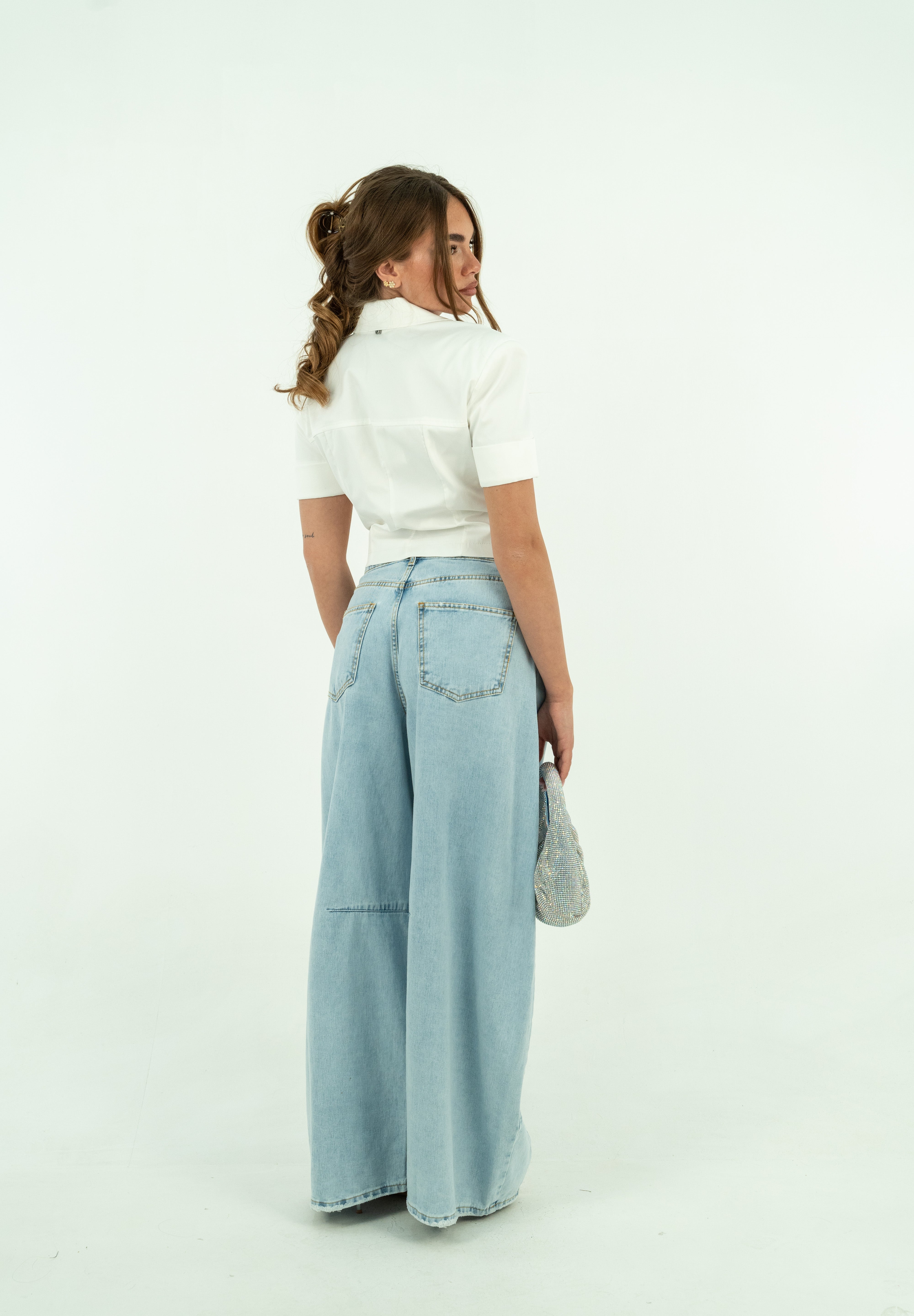 GIACCA CROP GEORGINA BIANCA