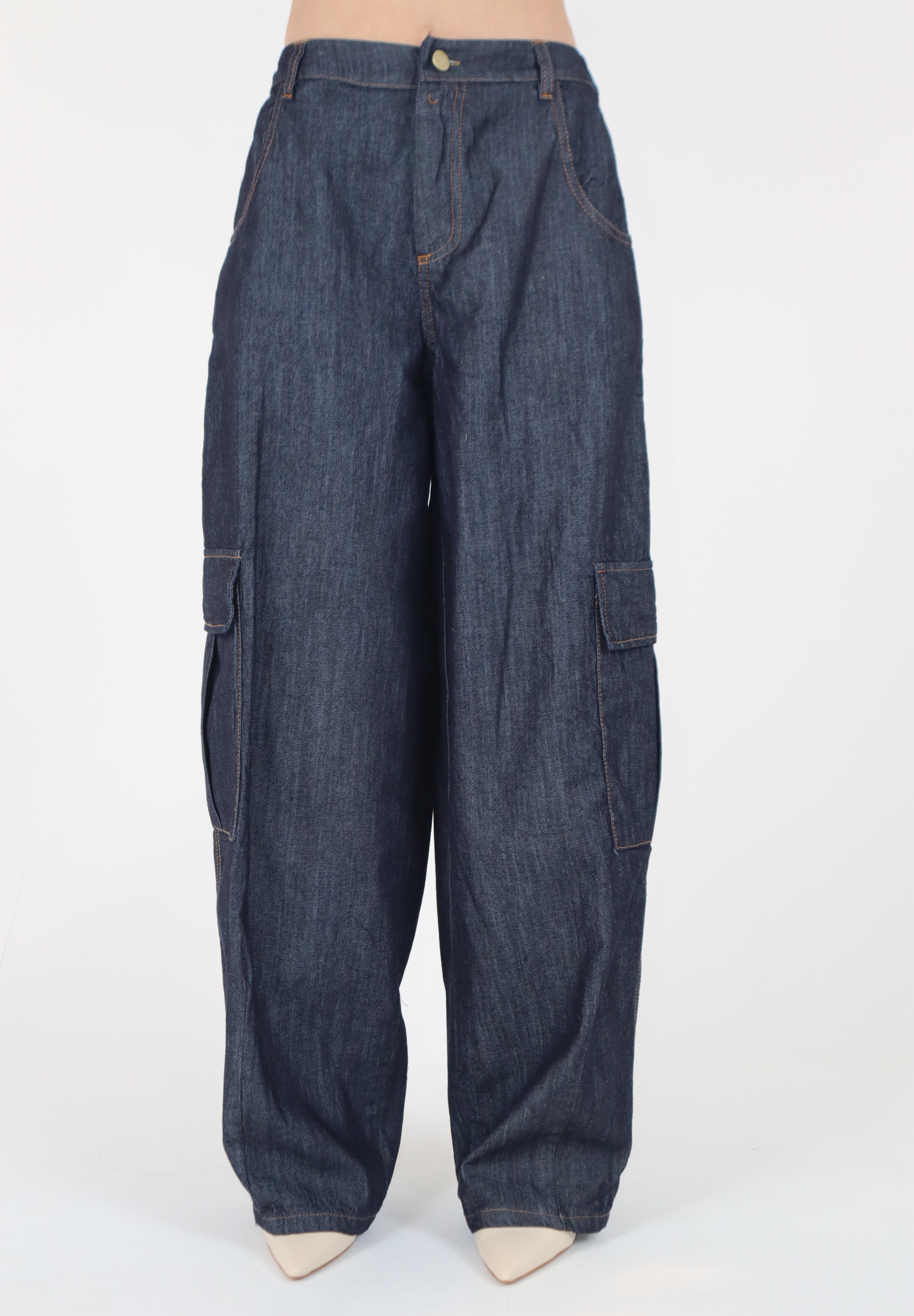 PANTALONE DENIM CARGO