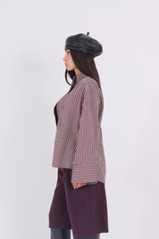 CAMICIA INDIA BORDEAUX