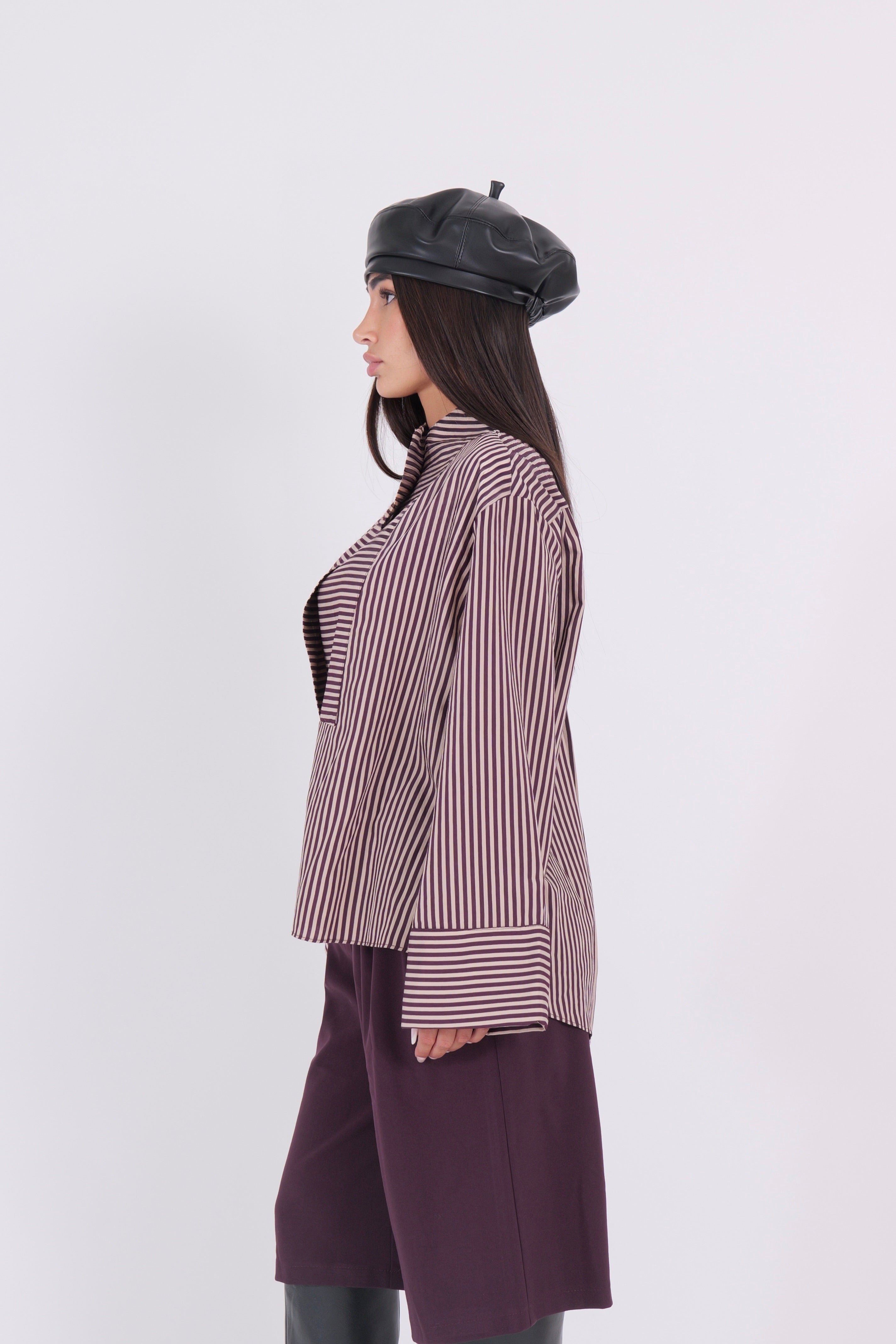CAMICIA INDIA BORDEAUX