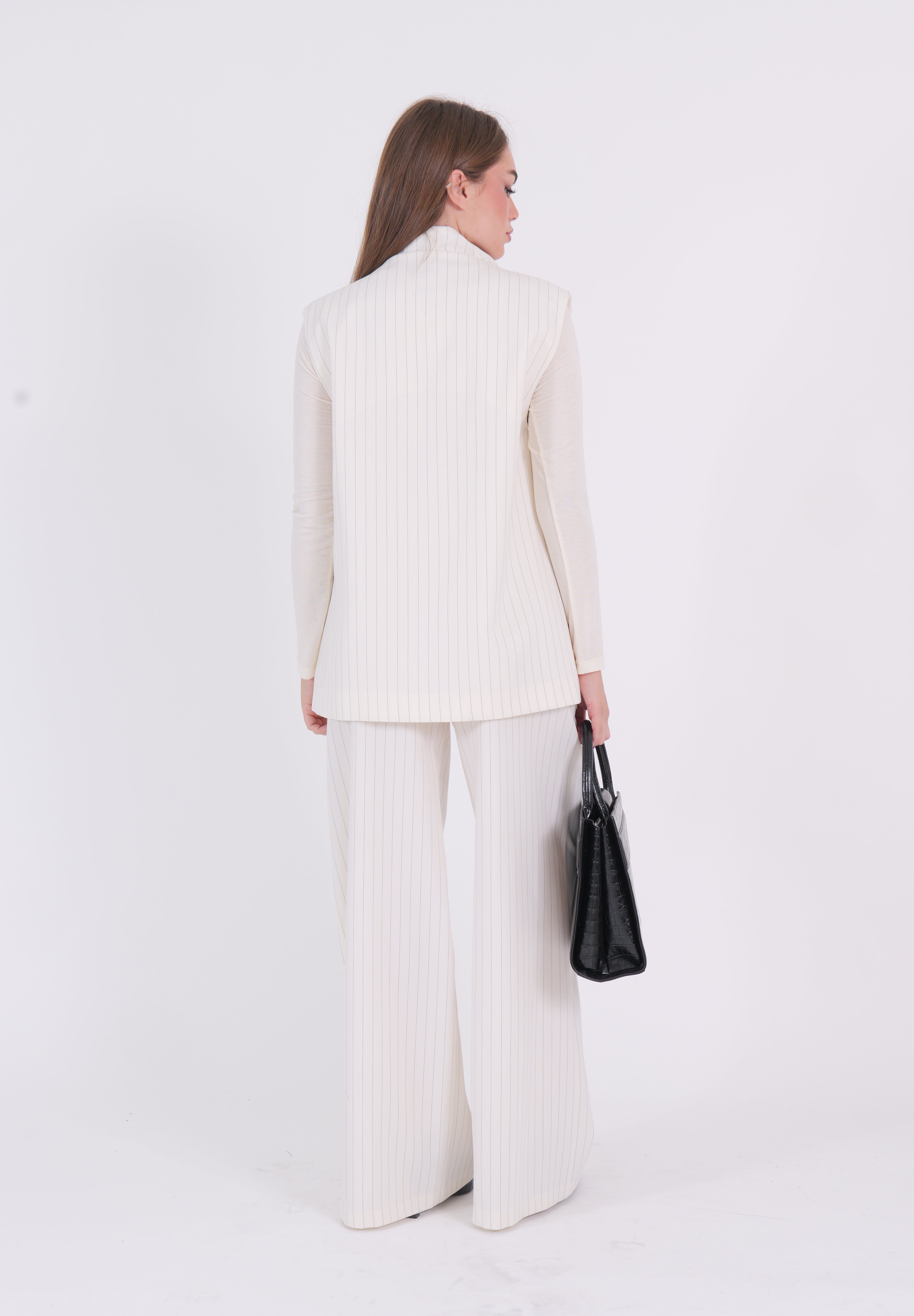 PANTALONE GESSATO DIXIE PANNA