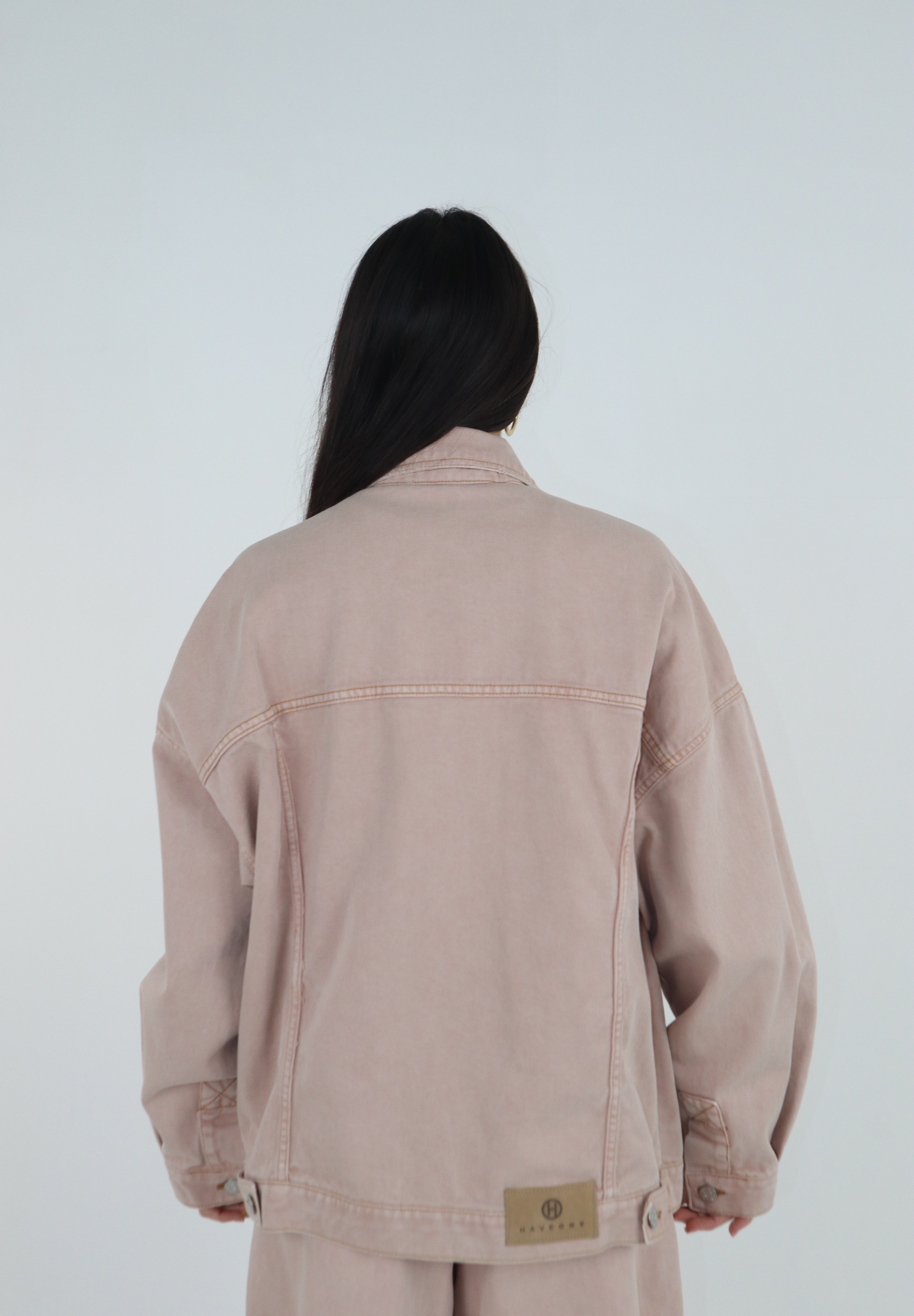GIACCA DENIM ROSA