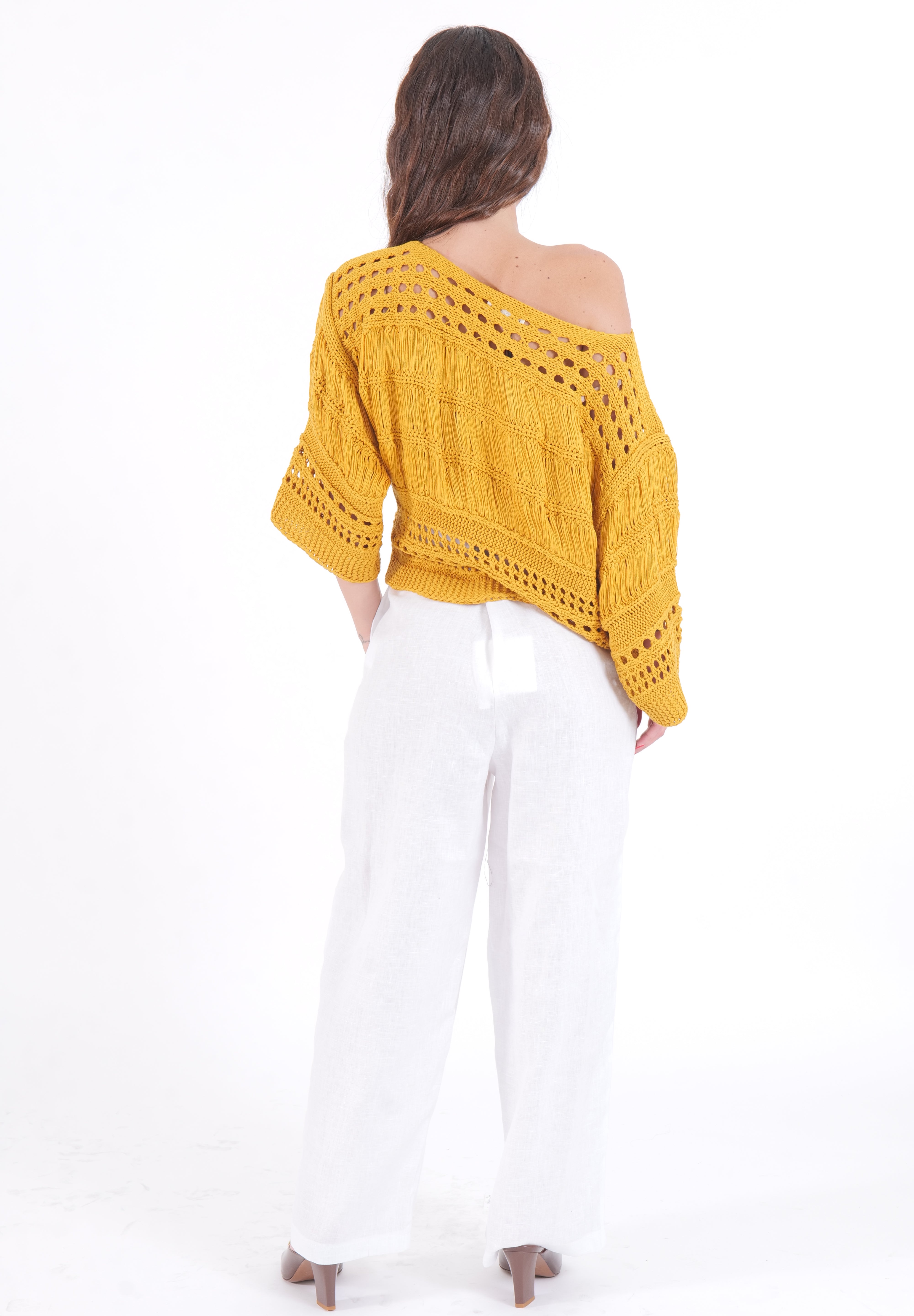 PANTALONE BIANCO LINEN