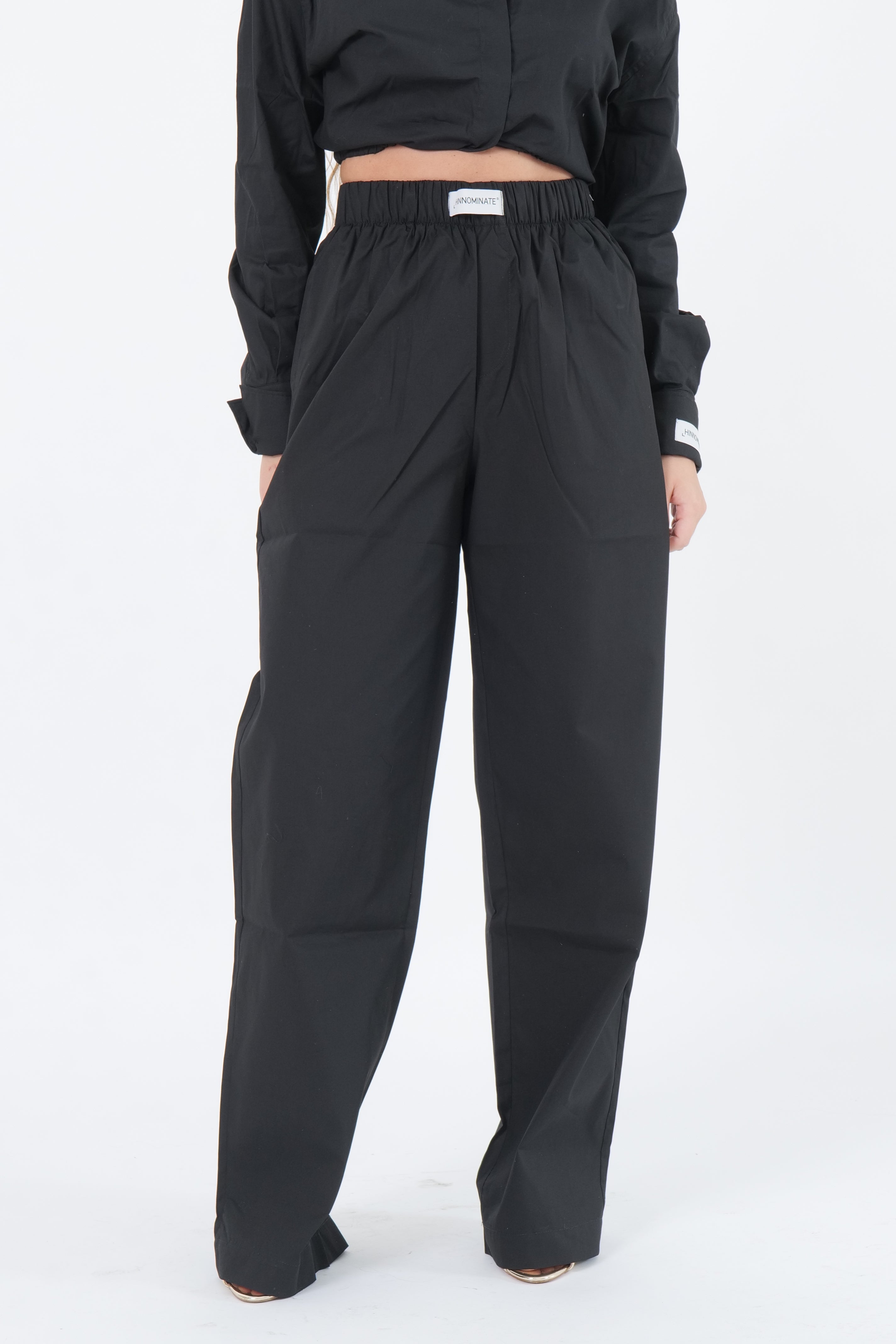 PANTALONE COTTON NERO