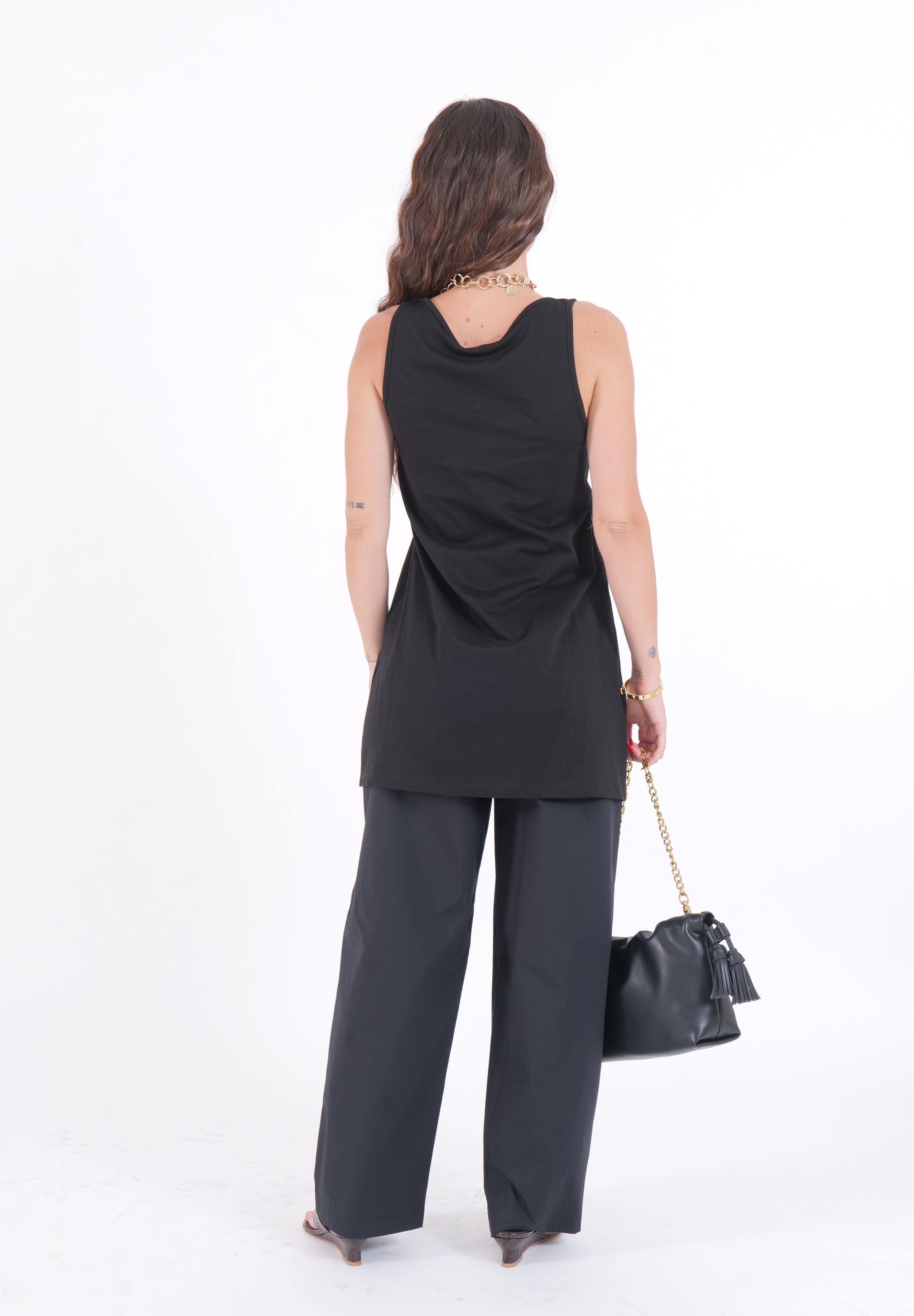 PANTALONE COTTON NERO