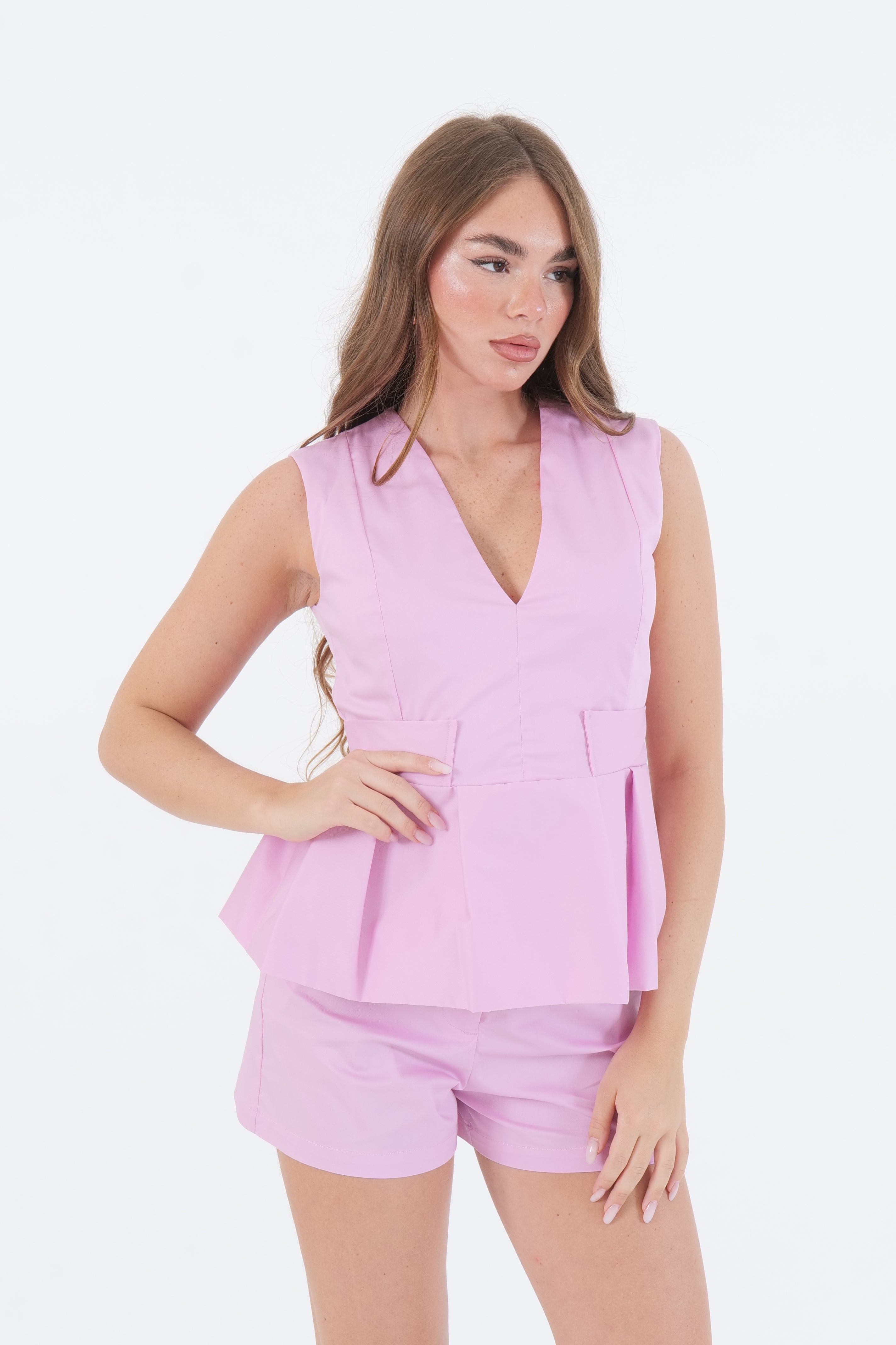 TOP SCOLLO V ANA ROSA