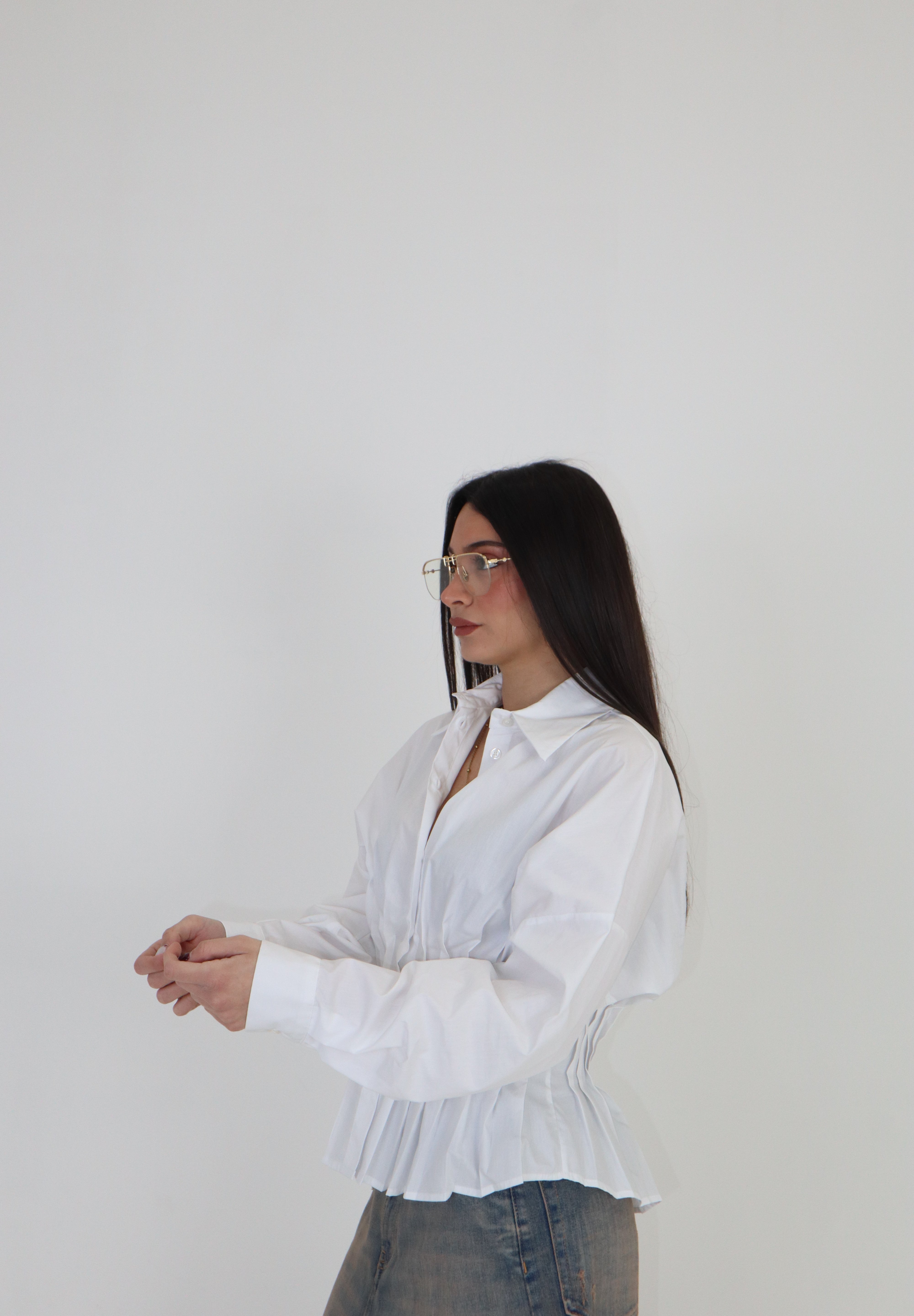 CAMICIA POPELINE BIANCA