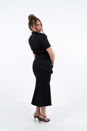 GIACCA CROP GEORGINA NERA