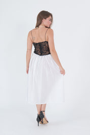 DRESS PIZZO BLACK E WHITE