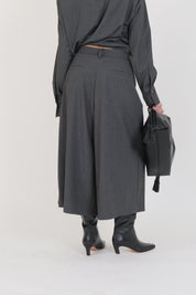 PANTALONE PLISSÈ ANTRACITE
