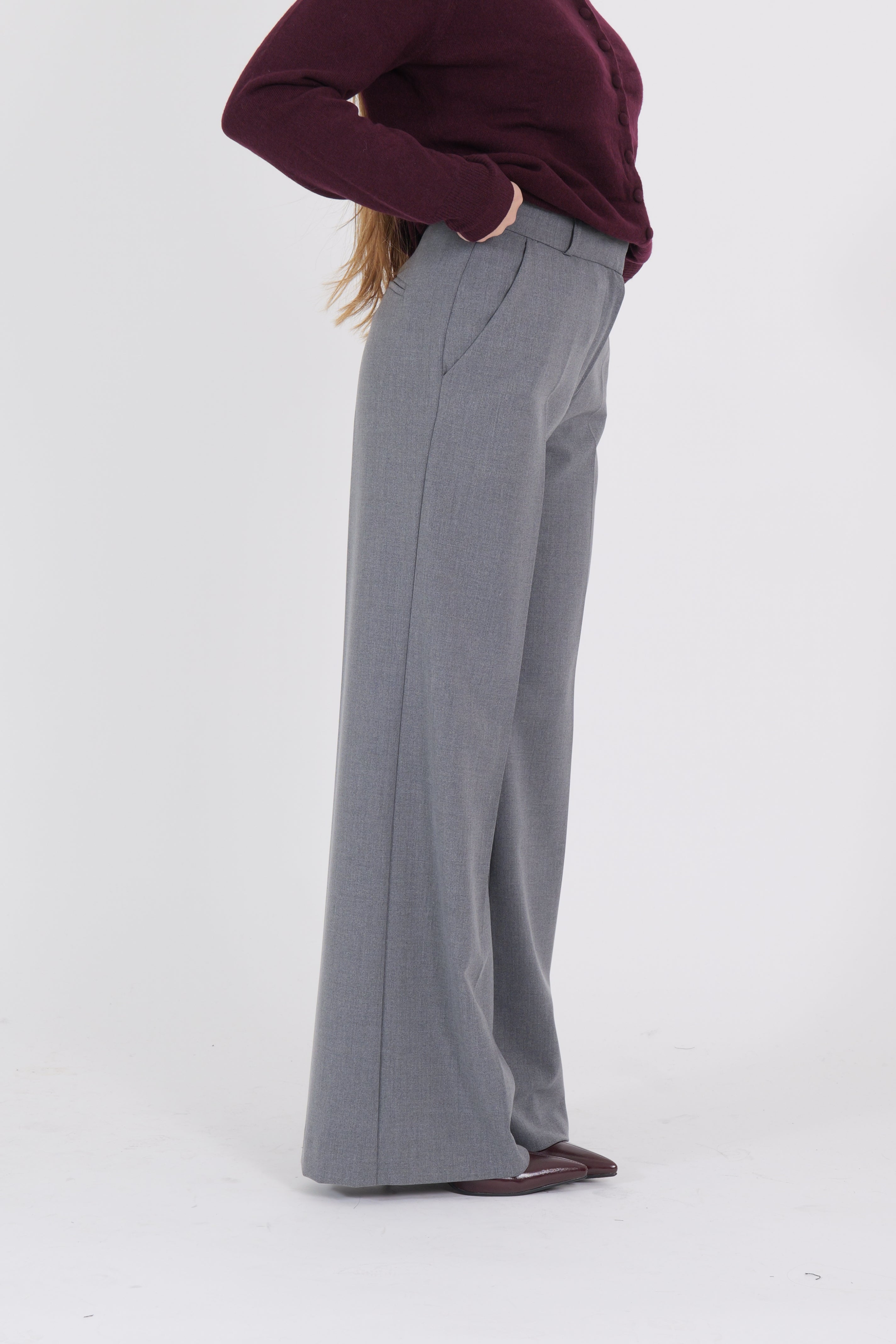 PANTALONE ANA PALAZZO GRIGIO HAVEONE