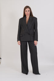 PANTALONE GESSATO ANTRACITE VICOLO