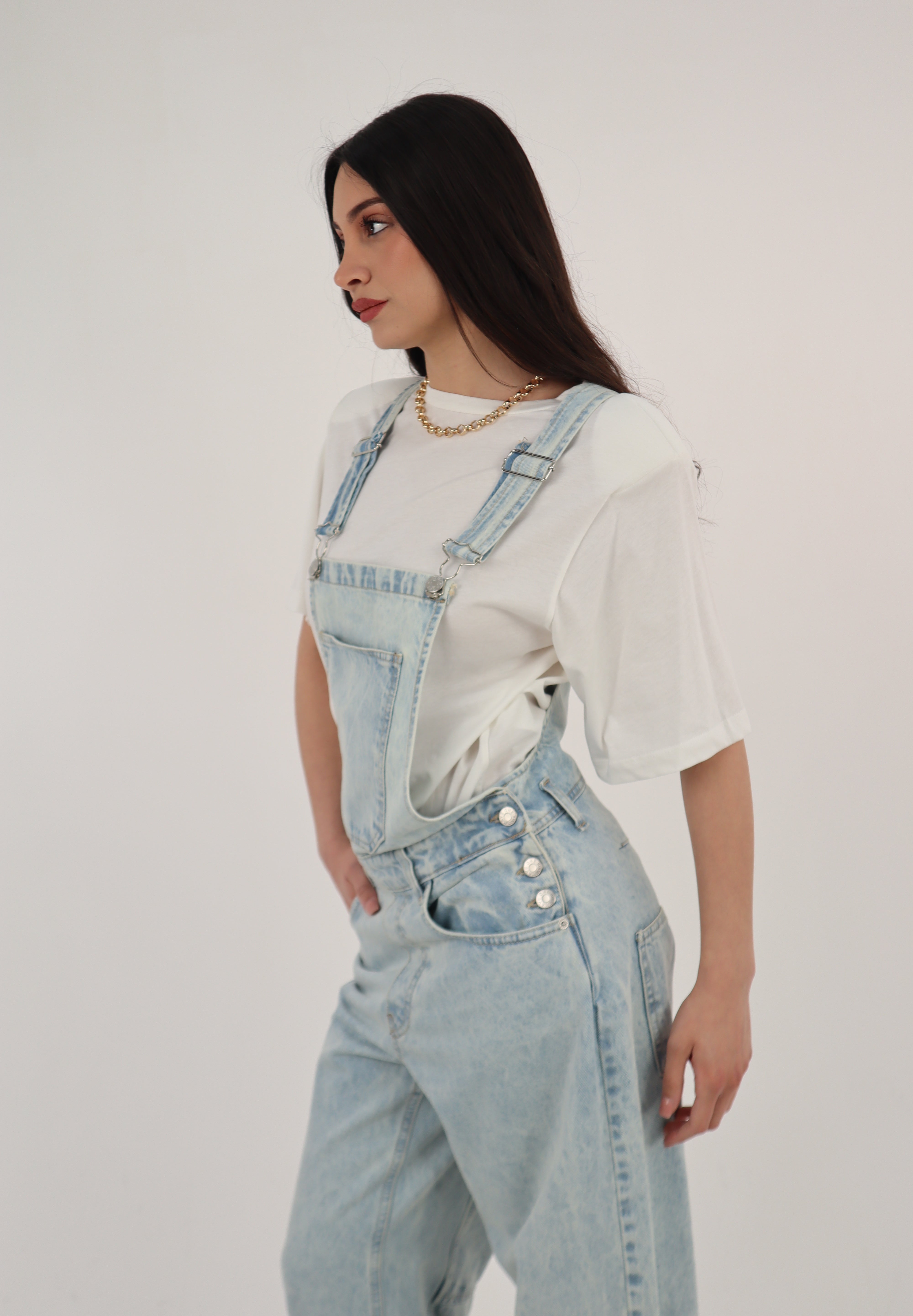 SALOPETTE LIGHT DENIM