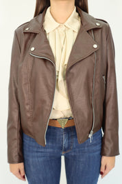 LEATHER JACKET BROWN