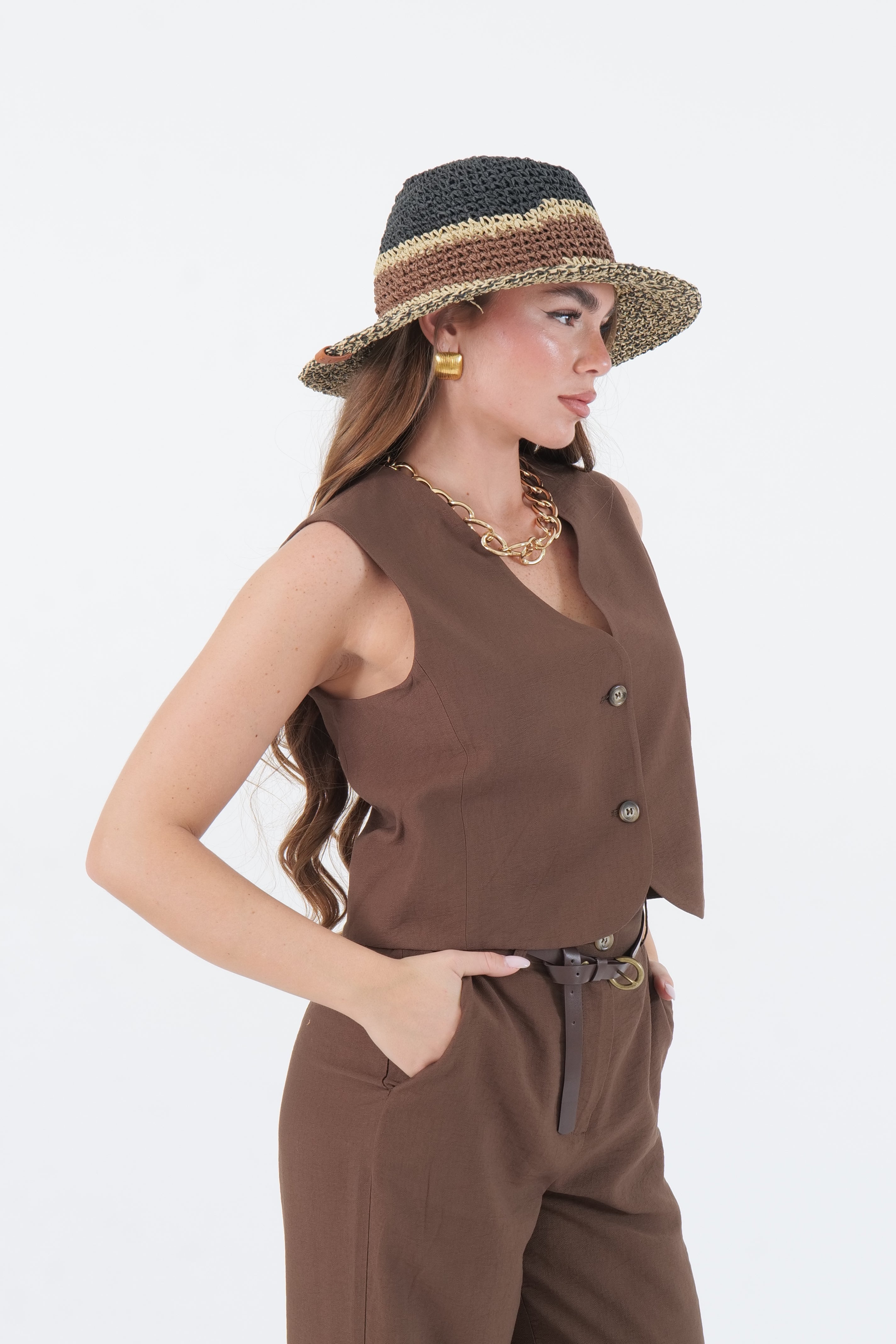 GILET LIA BROWN