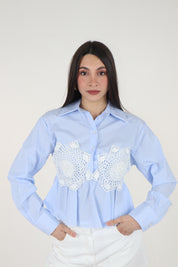 CAMICIA CROP CROCHET