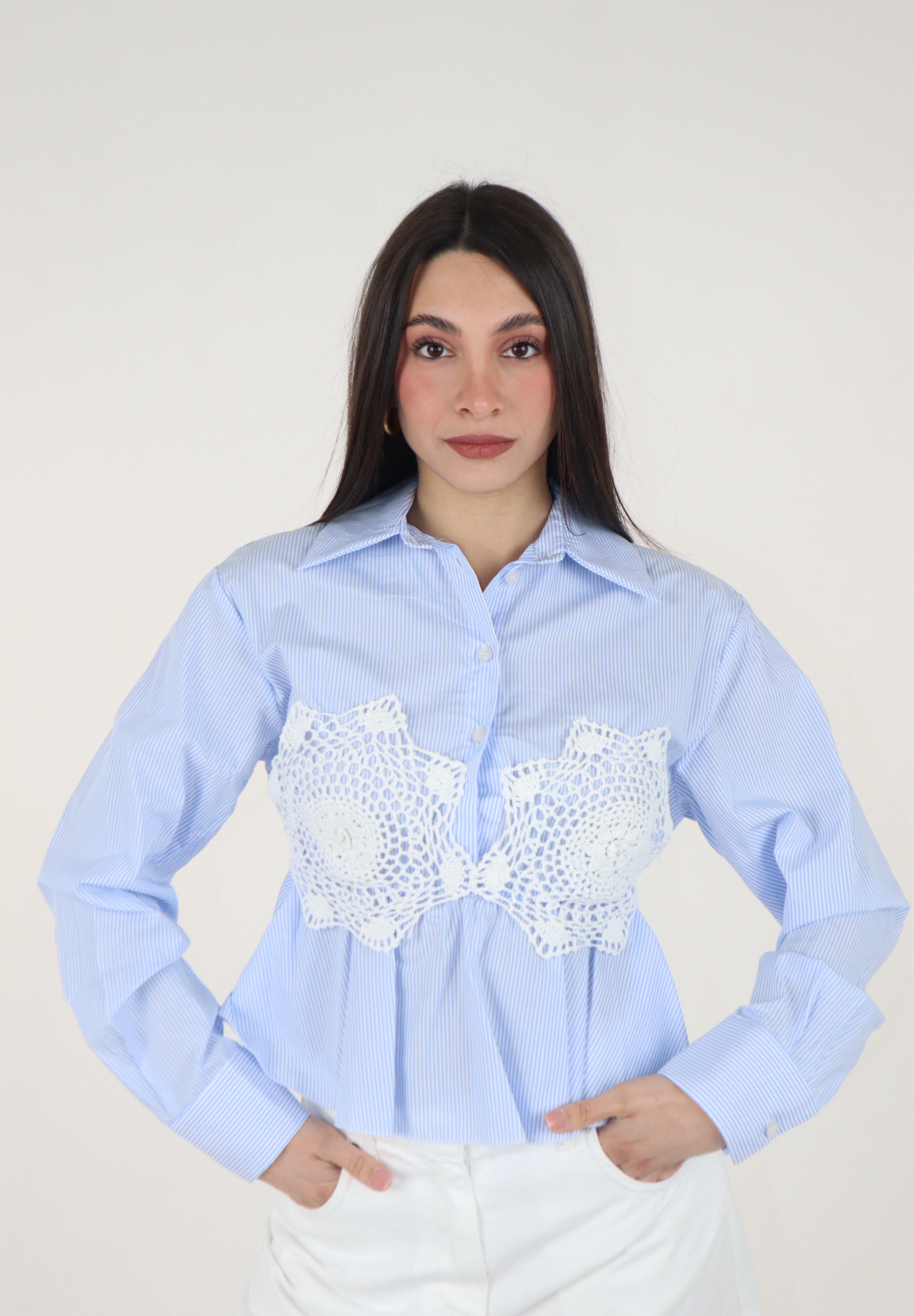 CAMICIA CROP CROCHET